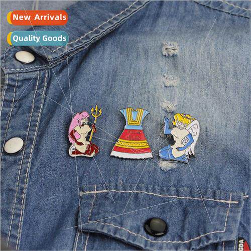 New Angel Devil Dress Student Shirt Bag Breast Pin Accessori