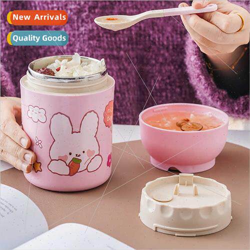 Insulated soup cup 304 stainless steel breakfast cup cute wa
