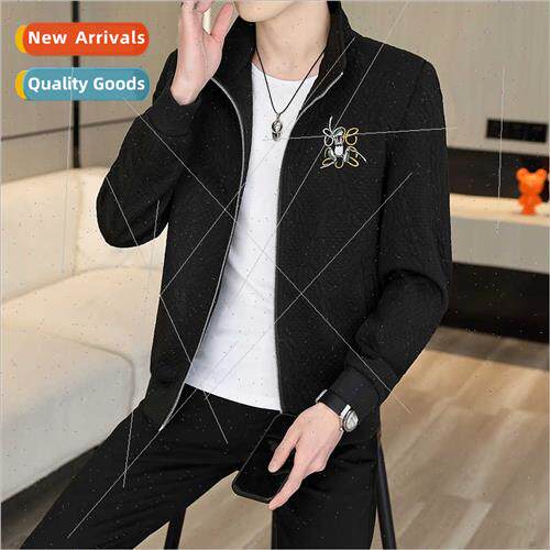 2023 casual versatile spring fall jacket men nd spring lapel