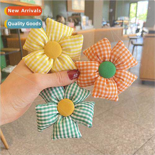 Children headbands flowers ltle girl tie ponytail pill hair