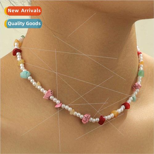 Europe bohemian necklace fashion high sense beach colorful g