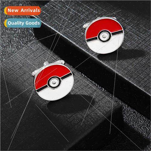 new film  cartoon Pokemon paint cufflinks fashion men French