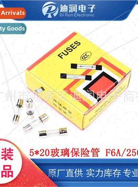 5*20 Glass Fuse 250V F6A 250V 5×20mm Quick Disconnect F 100