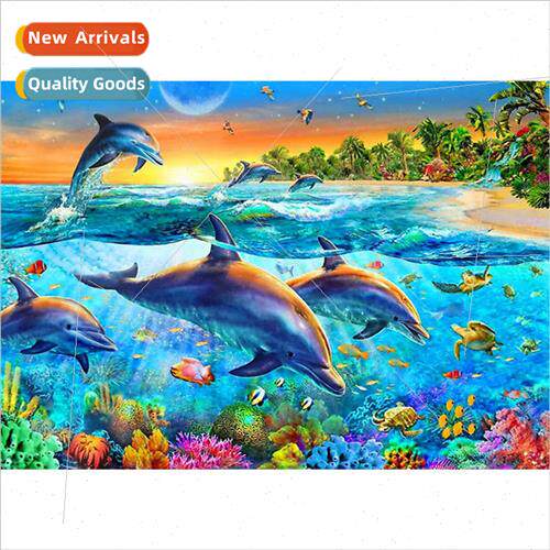 New handmade full diamonds living room landscape decoration