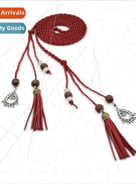 women handmade woven belt versatile dress belt waist chain