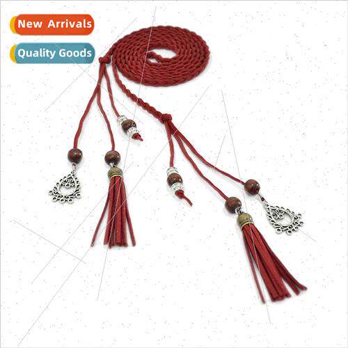 women handmade woven belt versatile dress belt waist chain