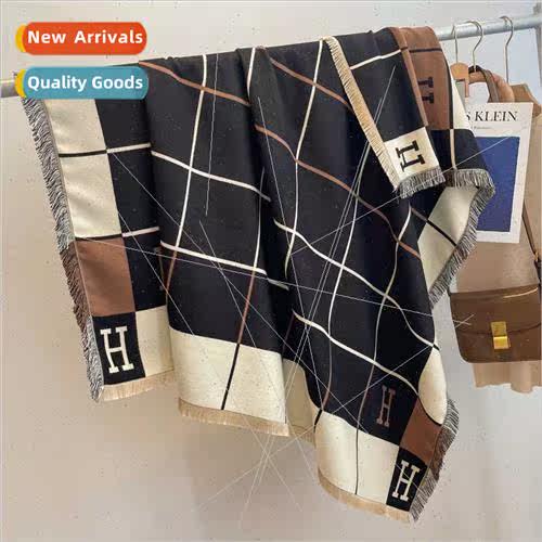 Cashmere scarf hplaid tassel shawl couple warm faux cashmere