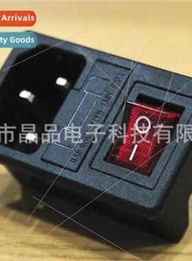 AC Power Socket AC-01 Cassette Type 3-in-1 Male Socket wh Sw