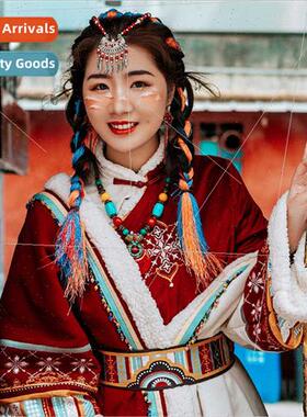 Vintage ethnic necklace bohemian ehead chain color beads lea