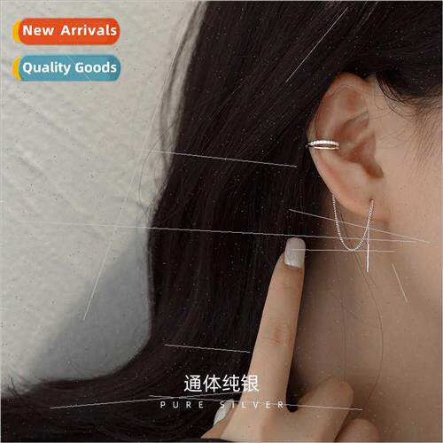 S925 silver ear wires 2021 new wave niche ear bone clip cros
