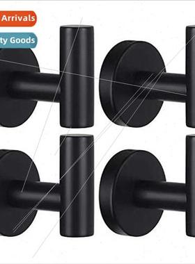 Bathrobe Hooks Stainless Steel Black Clothes Hooks Bathroom