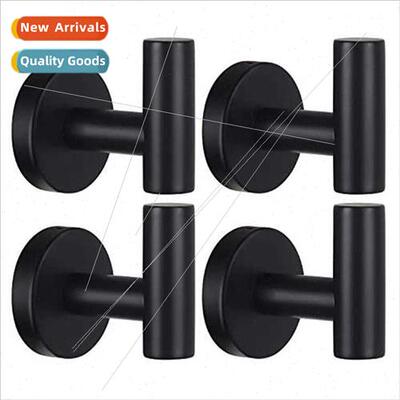 Bathrobe Hooks Stainless Steel Black Clothes Hooks Bathroom