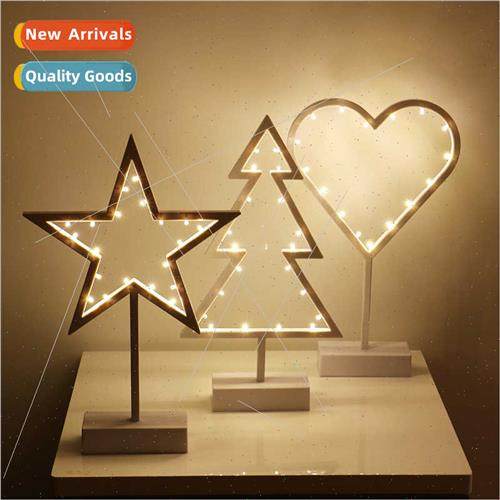 LED pentagram lights creative modeling night light ins Chris