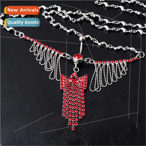 New piercing jewelry bow multi-diamond pendant navel nail st