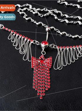 New piercing jewelry bow multi-diamond pendant navel nail st