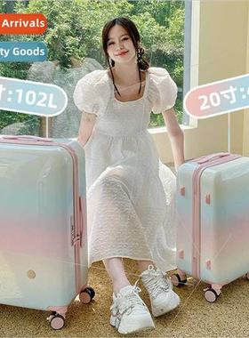 PC luggage 24 inch trolley case female students multifunctio