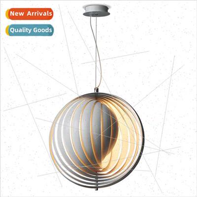Italian designer rotating moon chandelier Scandinavian livin