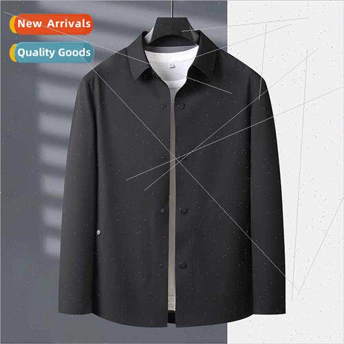 Spring new men thin solid color whout trace lapel jacket bus
