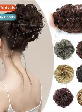 Wig female curly hair circle pill head coiffure fluffy matte