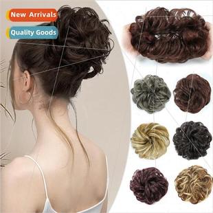 Wig female curly hair circle pill head coiffure fluffy matte