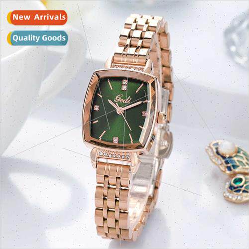 new rose gold steel band watch female Korean fashion leisure