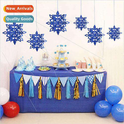 New Christmas hollow snowflake air hanging decorations kinde
