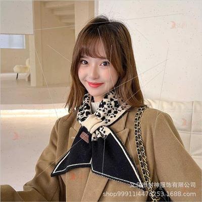 2021 new fall winter diagonal knted scarf warm checkerboard