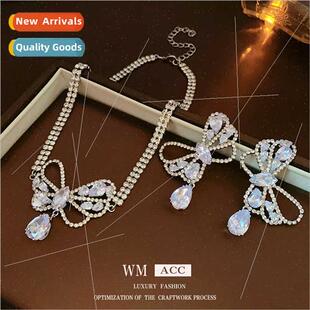 zirconia lver hollow earrings niche drop needle butterfly