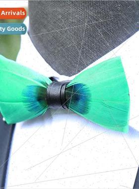 241 Peacock Blue Feather Men Hosting Party Groom Best Man Gr