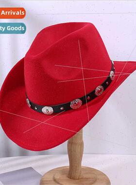 Minory tweed western cowboy bowler hat men women couple hats