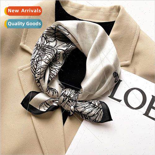 2022 new Korean fashion floral pattern mulberry silk silk sc