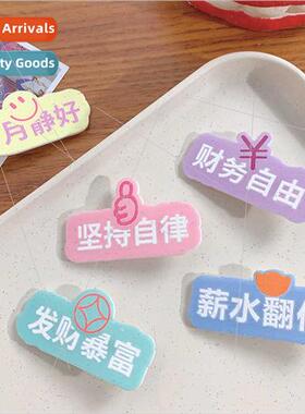 Quirky fun text hairpin cute girls broken hairpin fresh swee