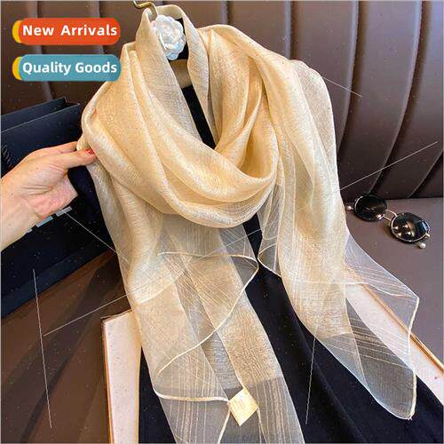 Spring summer new Korean  silk blend scarf female fashion te