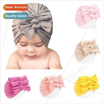 Newborn baby pullover hat children hats fall winter  pleated