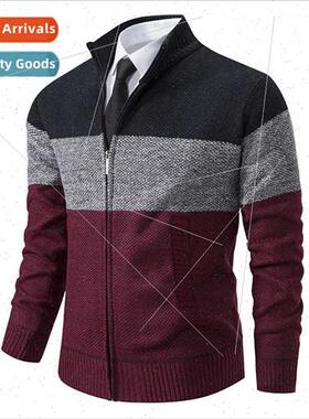 2023 fall winter new men nd cardigan jacket stand-up collar