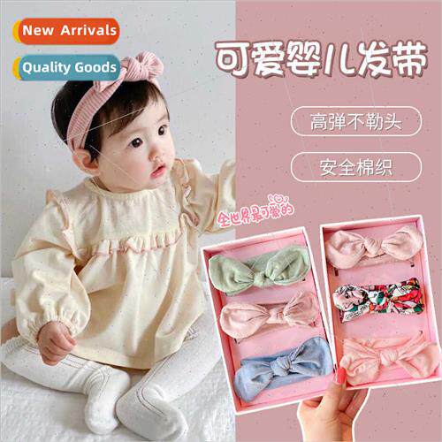 Baby hairbfemale baby fontanel head flower Korean baby girl