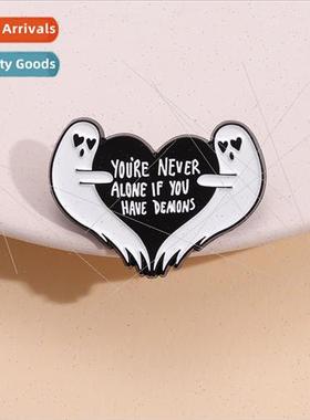 Brooch If you have the devil youll never be alone Badge