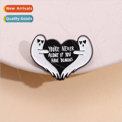 Brooch If you have the devil youll never be alone Badge