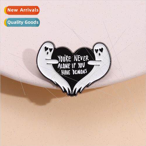 Brooch If you have the devil youll never be alone Badge
