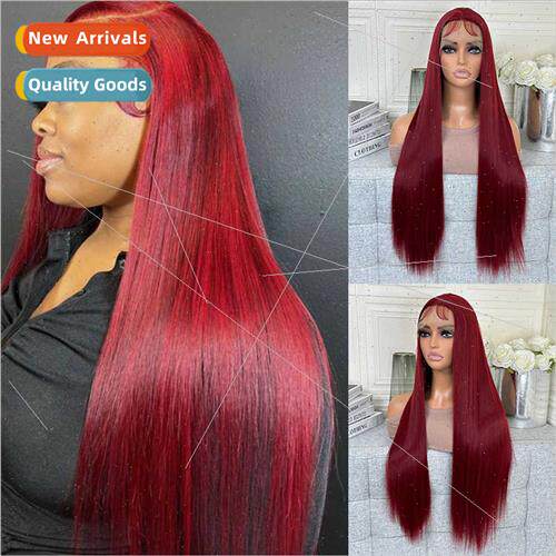 Wig Europe ladies 13*4 front lace real hair head covering wi