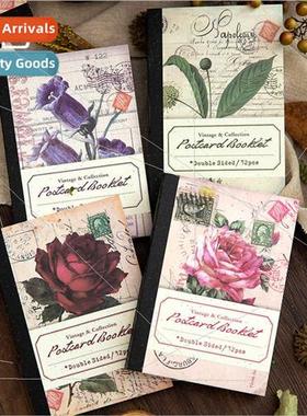 Send you a postcard material book vintage floral handbook ma