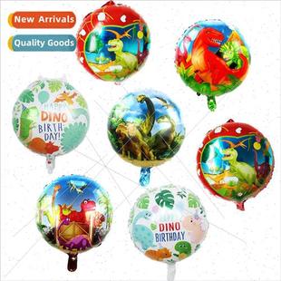 round dinosaur aluminum Cartoon balloon inch film Jurassi