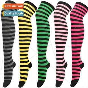 Striped socks thigh socks female Korean stockings knee-high