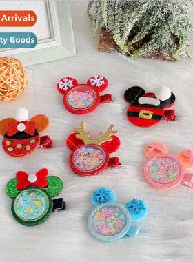 Christmas children hair accessories cute Mickey Mouse head a