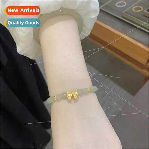 Bow Bracelet Copper Plated SGold On Run Princess Faux Lucite