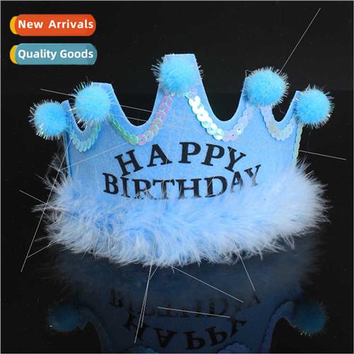 Children Birthday Party Supplies Party Hat King Crown Hat Po