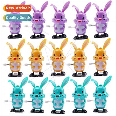Children wind-up cute rabb clockwork cute table bunny toys E