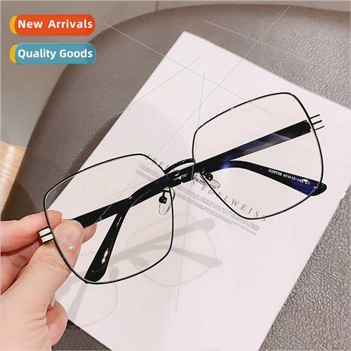Retro square frame myopia glasses female Korean tide  glasse