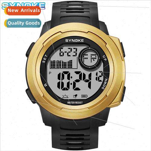 Swimming waterproof men outdoor sports electronic watch larg