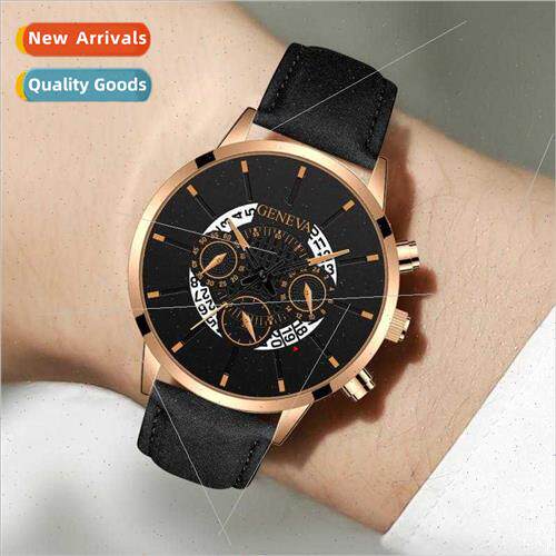Geneva Belt Watch Men Calendar Quartz Watch